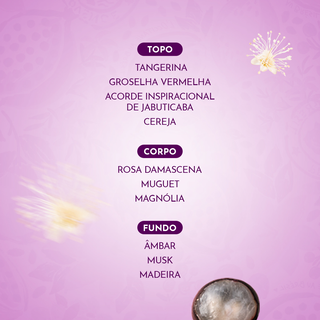 Lembran&ccedil;a Flor de Jabuticaba: Sabonete Perfumado 75g e Deo Col&ocirc;nia 15mL